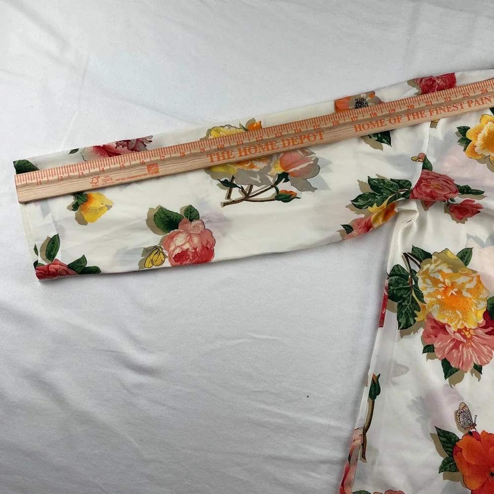Vintage Victoria's Secret Collection Floral Pajama Set L 1995 Button Top Pants‎